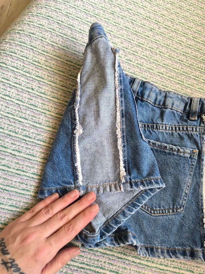 kız çocuk kot şort etek - Görsel 4