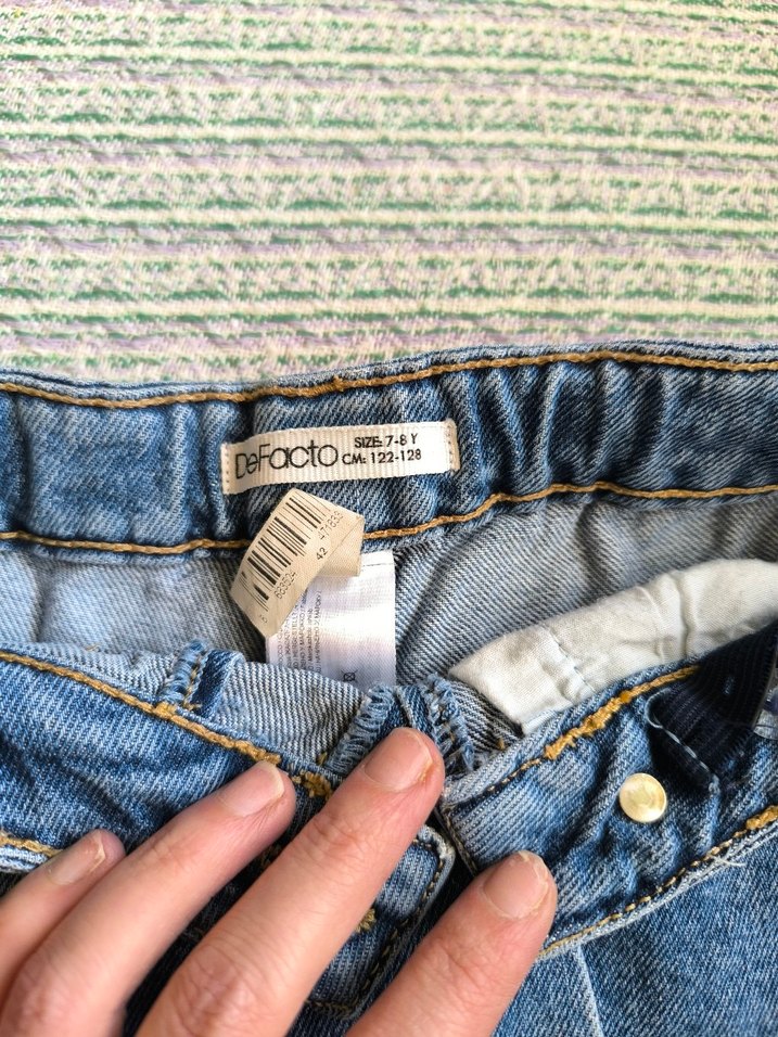 kız çocuk kot şort etek - Görsel 5