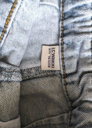 Kız Çocuk Kot şort Etek ve Beyaz Tişört - Görsel 4