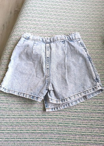 Kız Çocuk Kot şort Etek ve Beyaz Tişört - Görsel 3