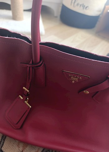 Kırmızı Deri Kadın El Çantası - Görsel 5