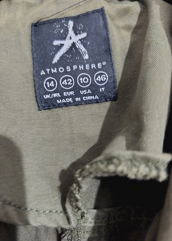 Düğmeli Haki Midi Kadın Ceket - Görsel 3