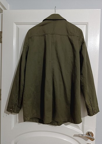 Düğmeli Haki Midi Kadın Ceket - Görsel 4