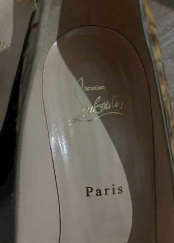 Bej Yılan Derisi Desenli Kadın Dolgu Topuk Stiletto - Görsel 3