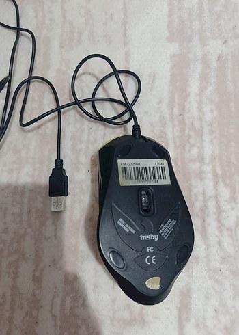 Sarı Kablolu USB Bilgisayar Mouse - Görsel 3