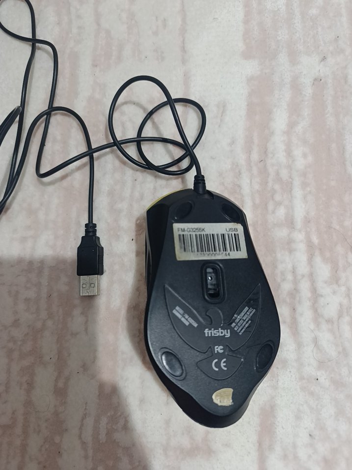 Sarı Kablolu USB Bilgisayar Mouse - Görsel 3