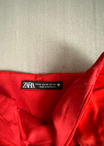 Kırmızı saten Drapeli Kadın Büstiyer - Görsel 2