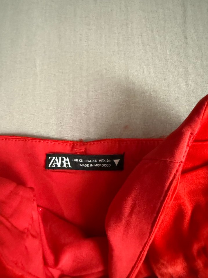 Kırmızı saten Drapeli Kadın Büstiyer - Görsel 2