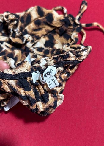 Leopar Desenli Mini Bralet - Görsel 2