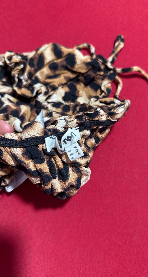 Leopar Desenli Mini Bralet - Görsel 2