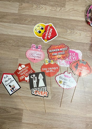 KINA GECESİ SETİ TEFLİ VE TAÇLI - Görsel 3