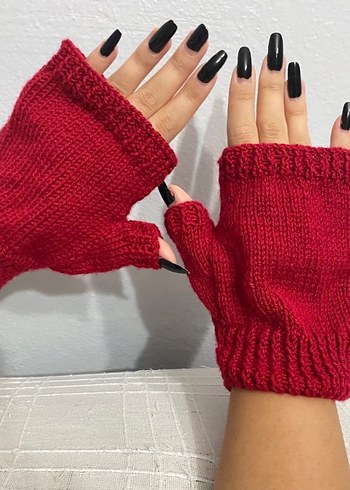 Üçlü Eldiven Takımı Örgü - Görsel 3