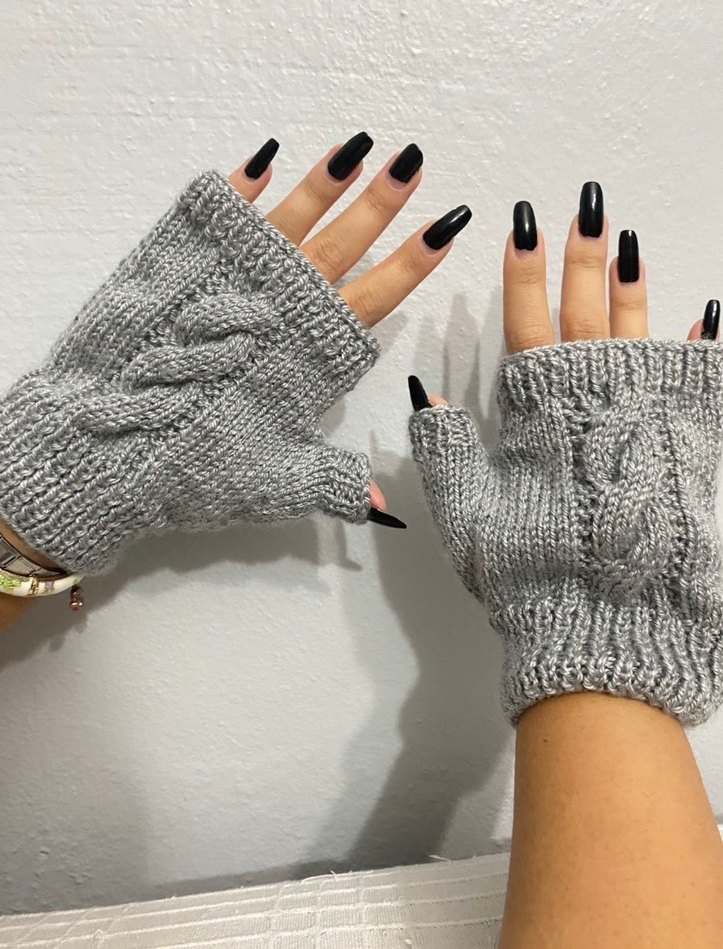 Üçlü Eldiven Takımı Örgü - Görsel 2