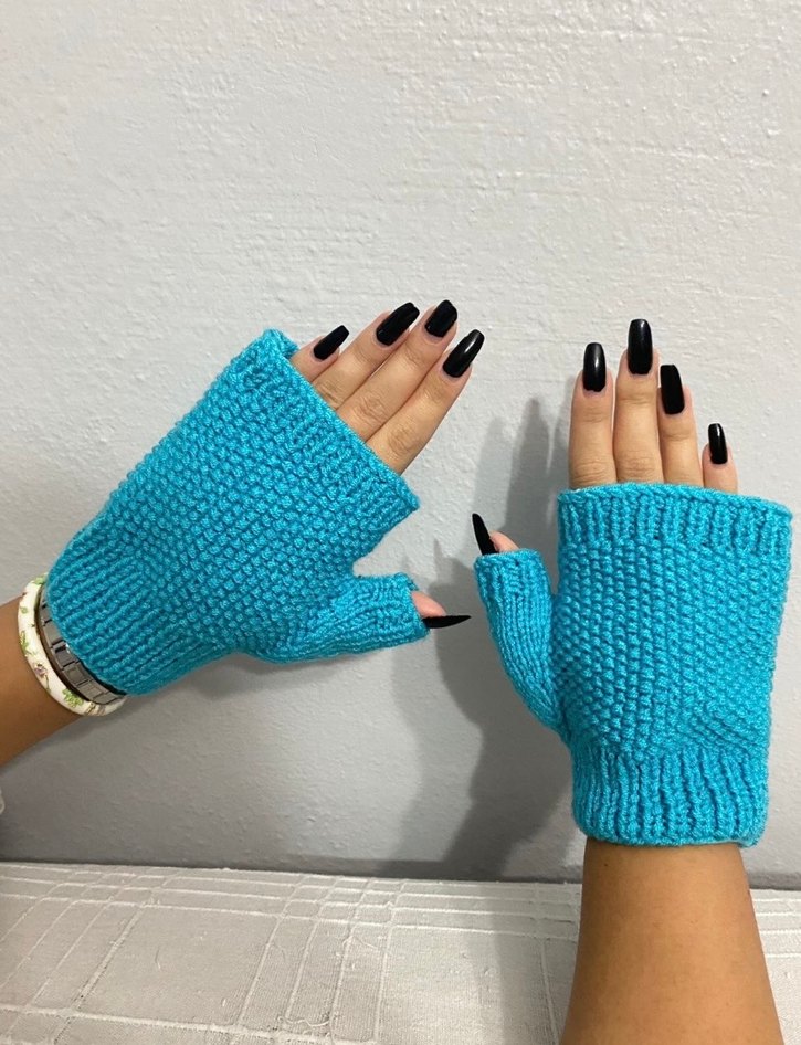 Üçlü Eldiven Takımı Örgü - Görsel 4