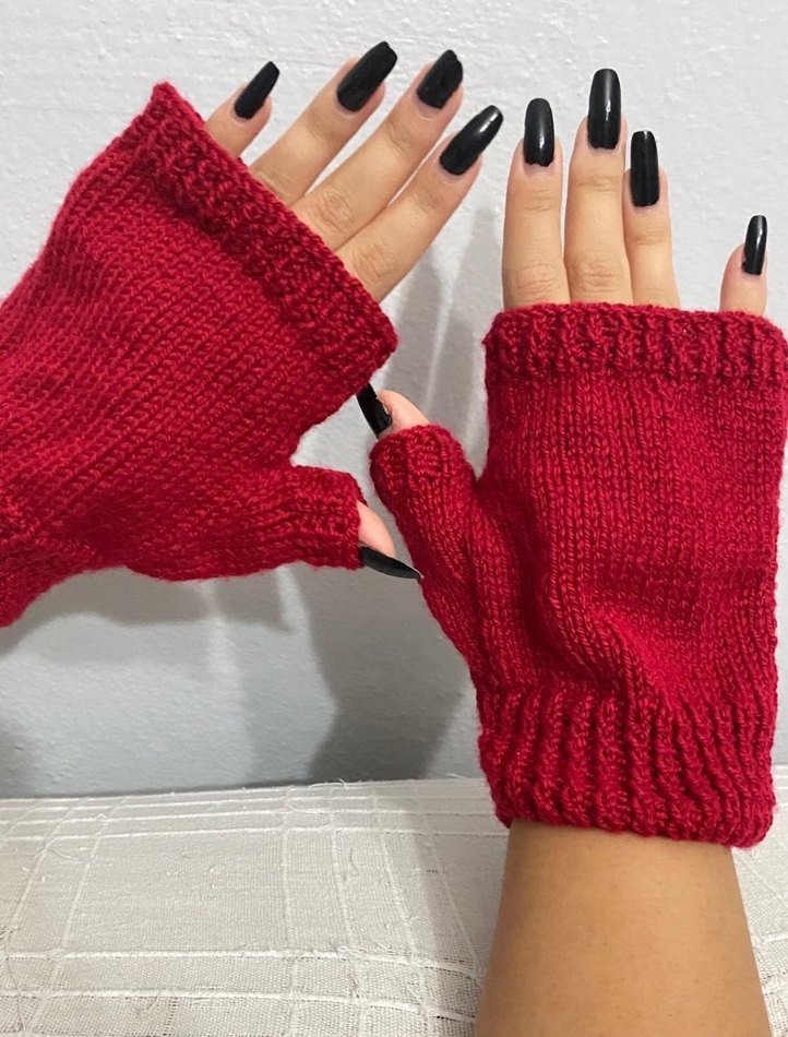 Üçlü Eldiven Takımı Örgü - Görsel 3