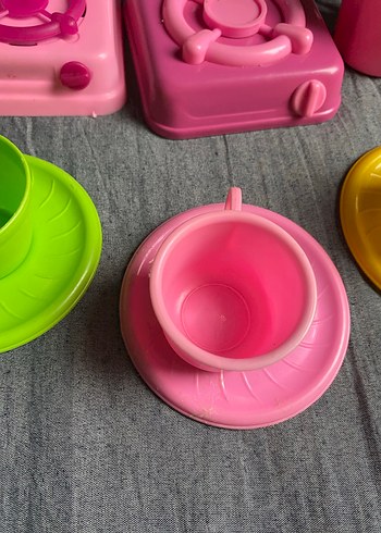 Renkli Plastik Oyuncak Mutfak Seti - Görsel 6