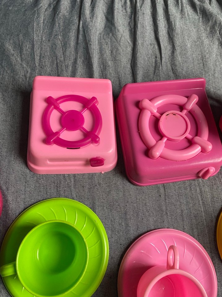 Renkli Plastik Oyuncak Mutfak Seti - Görsel 2