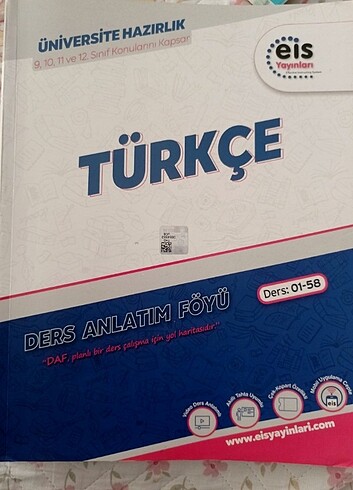 Eis Yayınları TYT Türkçe Ders Anlatım Föyü
