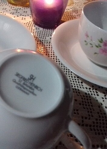 Beden #bavaria #antika #fincan #takım #porselen #set #çay #necafe #süt