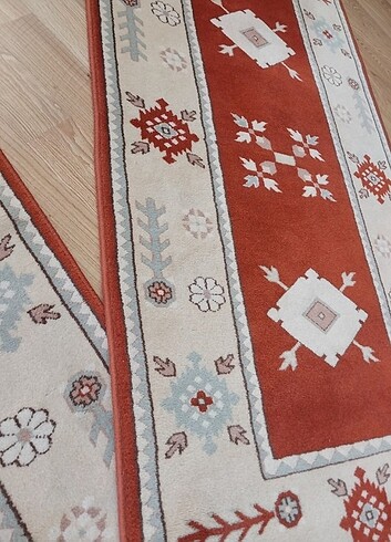 Yünser Hakiki Yün Halı Yolluk Takımı Üçlü Set - Görsel 11