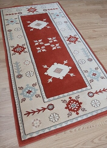 Yünser Hakiki Yün Halı Yolluk Takımı Üçlü Set - Görsel 14