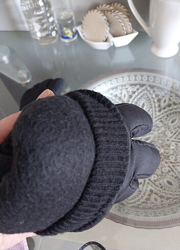 Siyah Kar Kayak Eldiveni Cırtlı İçi Polar Çocuk L beden - Görsel 5