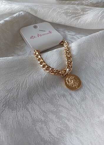Aslan Burcu Gold Gurme Zincir Bileklik - Görsel 3