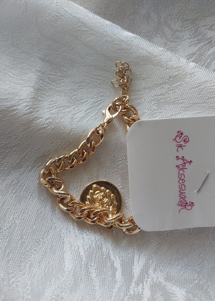 Aslan Burcu Gold Gurme Zincir Bileklik - Görsel 2