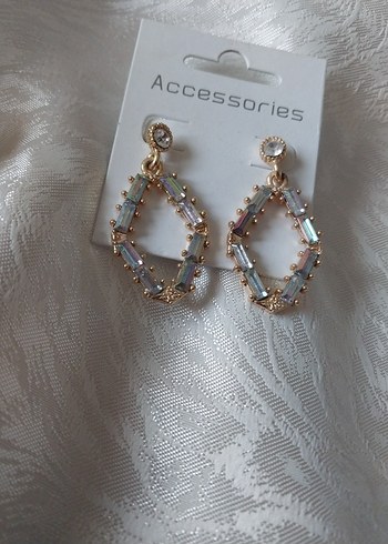 Uzun Mor Taşlı Kadın Küpe 1 adt - Görsel 8