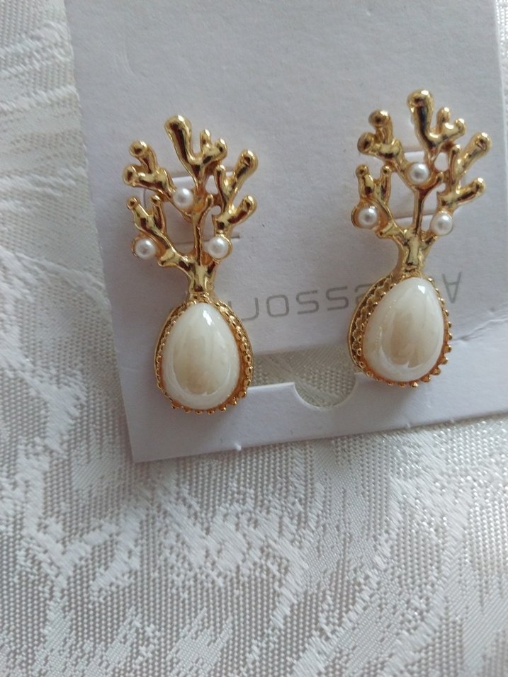 Uzun Mor Taşlı Kadın Küpe 1 adt - Görsel 2