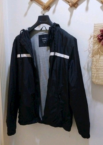 GICIR GICIR MONT XL Siyah Fermuarlı Erkek Spor Yağmurluk - Görsel 8