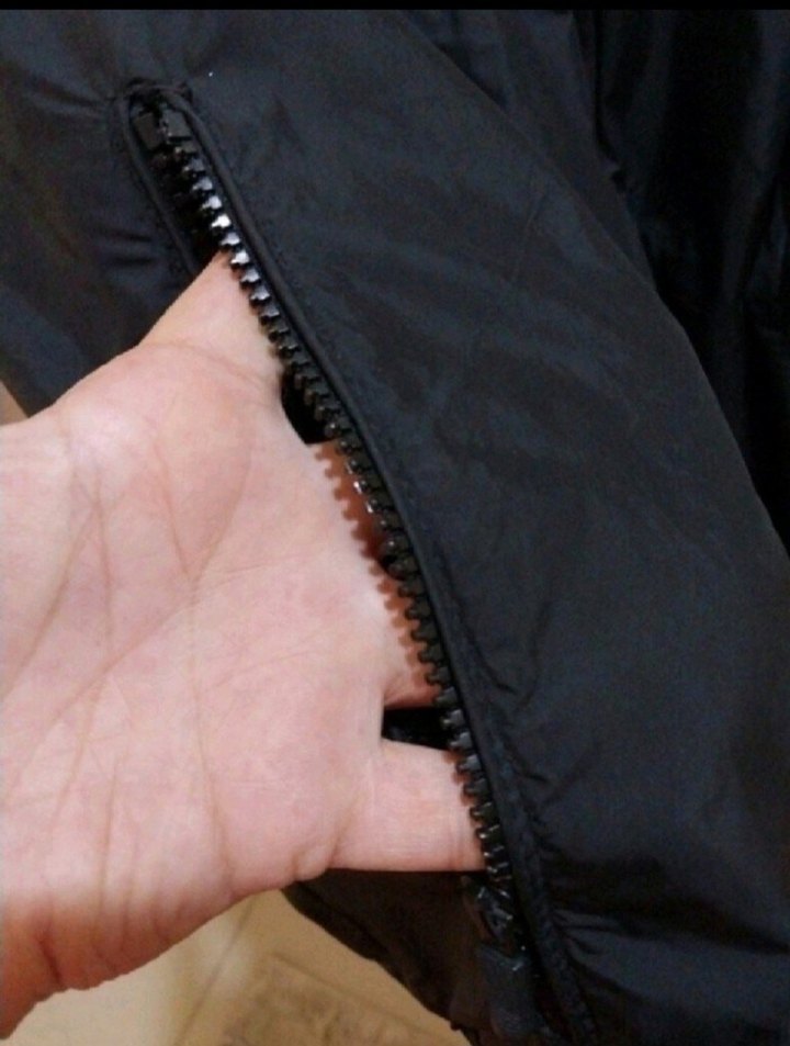 GICIR GICIR MONT XL Siyah Fermuarlı Erkek Spor Yağmurluk - Görsel 3