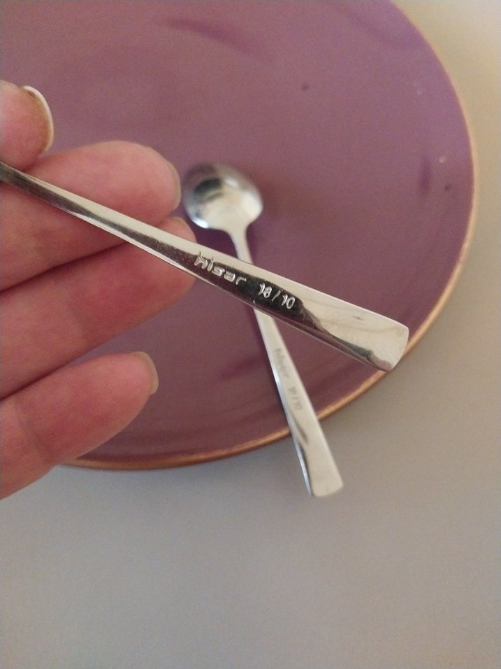 Parlak Gümüş 2'li Hisar Kaşık Çay Kaşığı - Görsel 4