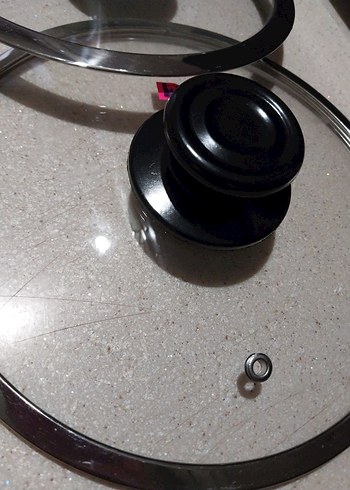 Siyah Kulplu Yeni Model Tencere Cam Kapak - Görsel 2