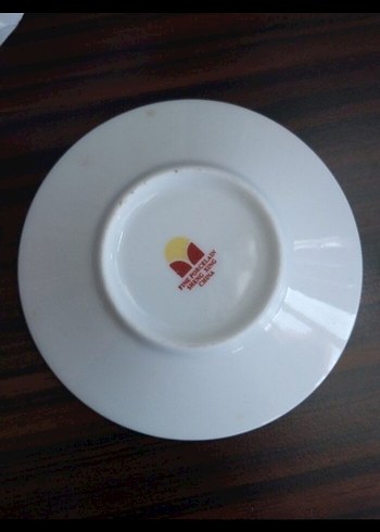 Antika Altın Kenarlı Beyaz Tabak - Görsel 6