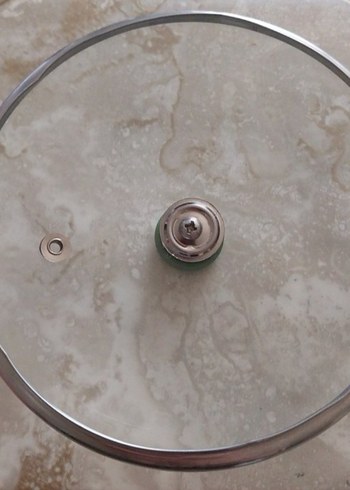 14 cm Yeşil Kulplu Kaçerola Tava Sosluk Tencere Kapağı Cam Kapak - Görsel 3