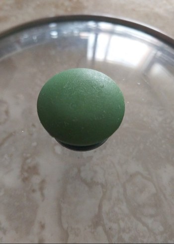 14 cm Yeşil Kulplu Kaçerola Tava Sosluk Tencere Kapağı Cam Kapak - Görsel 4