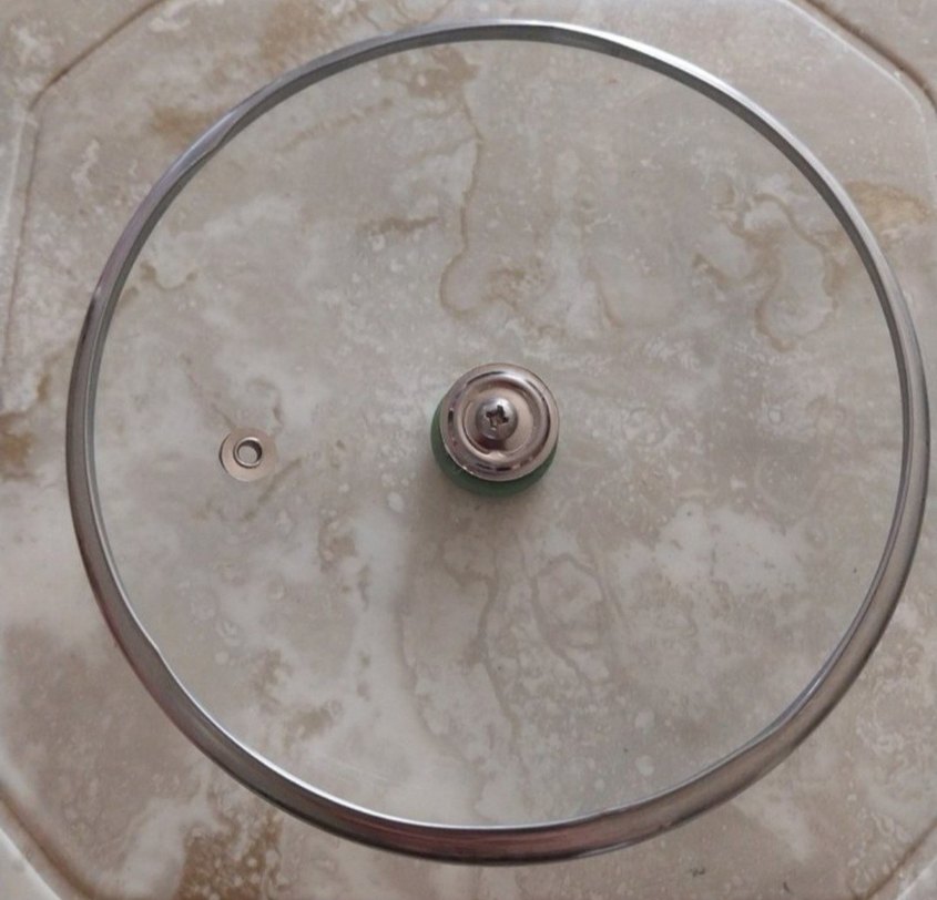 14 cm Yeşil Kulplu Kaçerola Tava Sosluk Tencere Kapağı Cam Kapak - Görsel 3