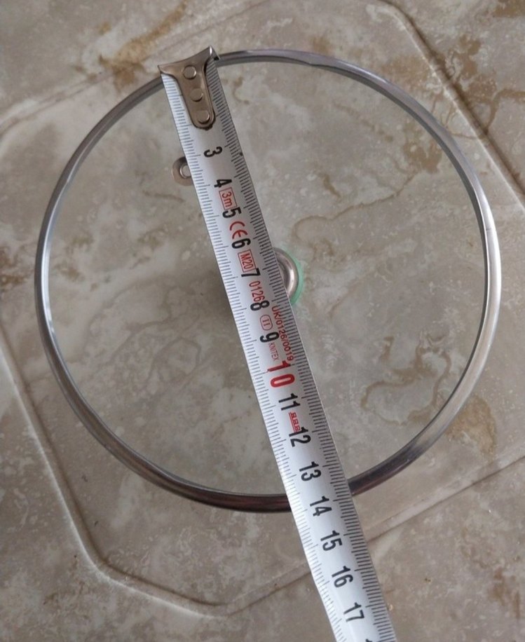 14 cm Yeşil Kulplu Kaçerola Tava Sosluk Tencere Kapağı Cam Kapak - Görsel 2