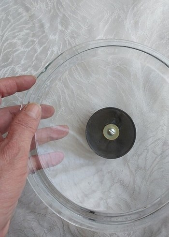 20 cm Cam Tencere Kapağı Metal Saplı Kapak - Görsel 6