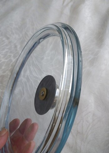 20 cm Cam Tencere Kapağı Metal Saplı Kapak - Görsel 8