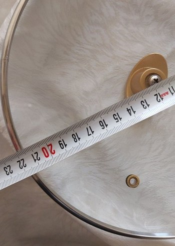 22 cm Tencere Kapağı Cam Kapak - Görsel 2