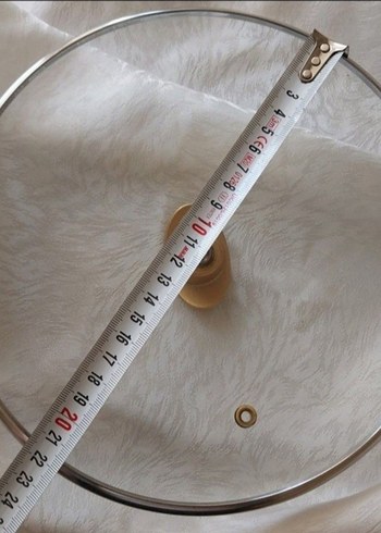 22 cm Tencere Kapağı Cam Kapak - Görsel 7