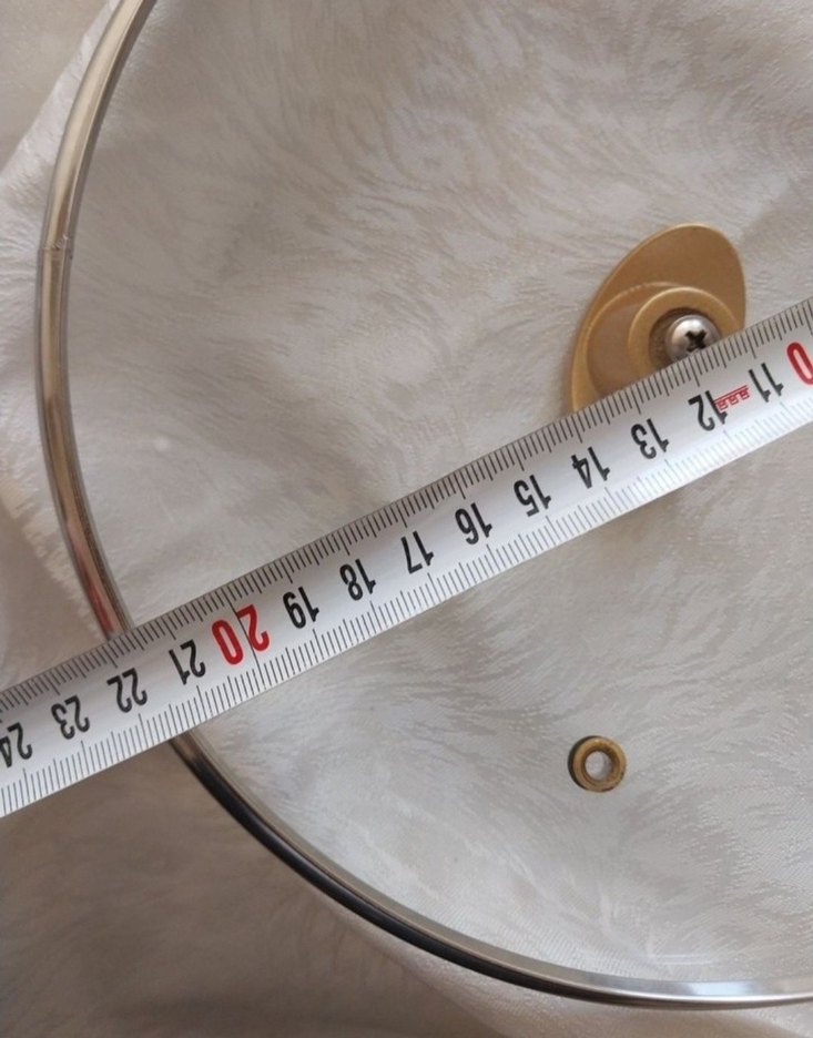 22 cm Tencere Kapağı Cam Kapak - Görsel 2