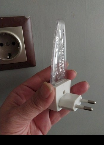 Mavi LED Lamba Akrilik Vintage - Minimalist Tasarım - Görsel 3