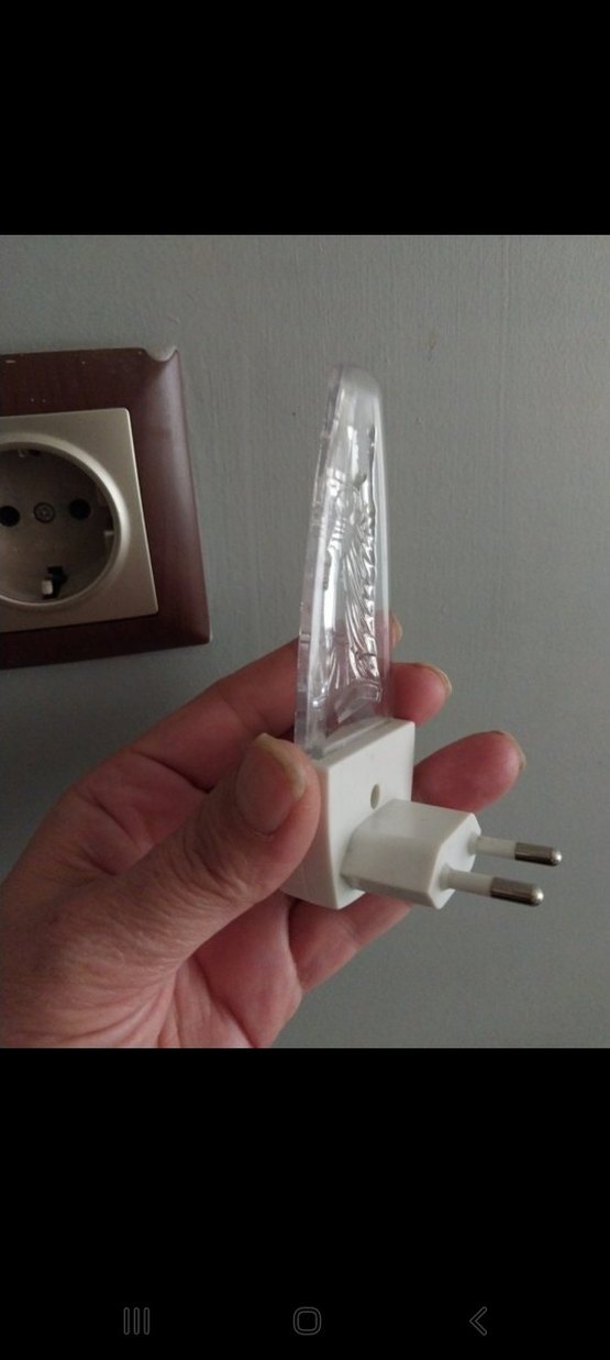 Mavi LED Lamba Akrilik Vintage - Minimalist Tasarım - Görsel 3