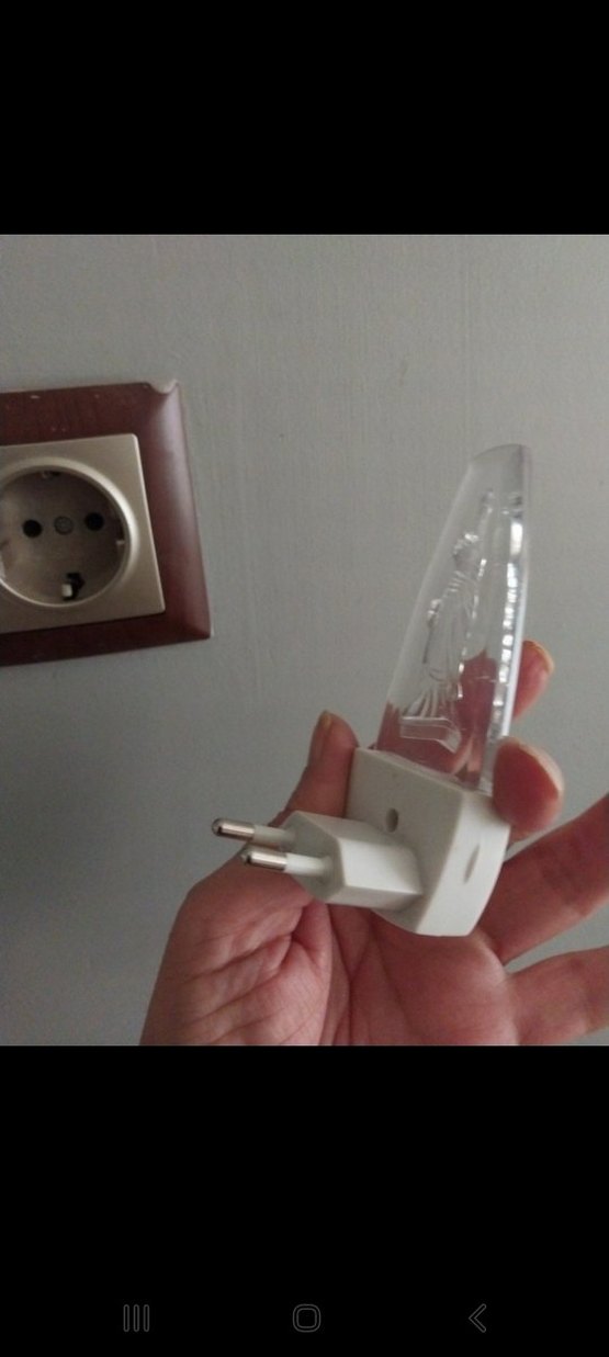 Mavi LED Lamba Akrilik Vintage - Minimalist Tasarım - Görsel 4