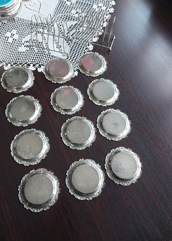 Vintage 2 Queen Anne
Ingiliz Gümüş Kaplama Sunumluk 6+6+2 stand - Görsel 4