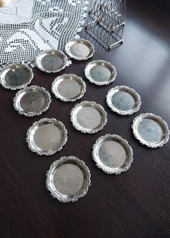 Vintage 2 Queen Anne
Ingiliz Gümüş Kaplama Sunumluk 6+6+2 stand - Görsel 3