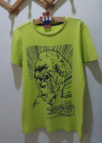 Renkli Baskılı Erkek Çocuk Tişörtü 100% pamuk - Görsel 2